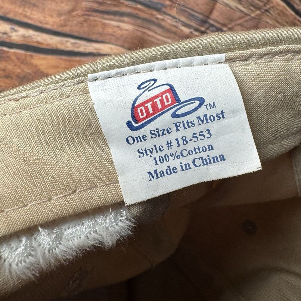 TnT Services Trucker Hat Cap Tan Beige Adjustable Hook Loop Strapback Otto 18-55 - Picture 7 of 7